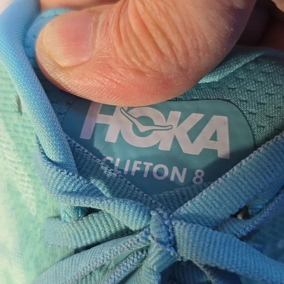 NWOT Ladies Hoka One One Clifton 8 In Aquareelle Sneakers - Picture 9 of 10